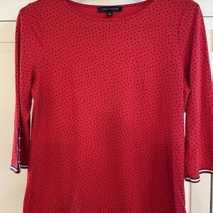 Red Polka Dot Women's Top